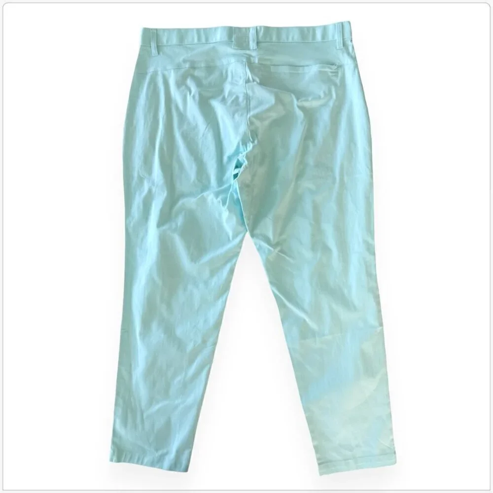 Fabletics High Side Chino Modern Classic Fit Nordic Blue Aqua NWT New 36 x 30